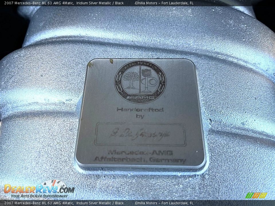 2007 Mercedes-Benz ML 63 AMG 4Matic Iridium Silver Metallic / Black Photo #26