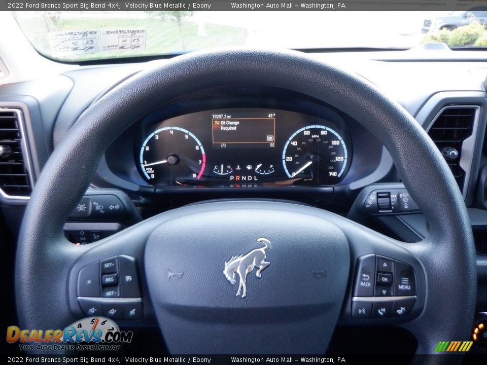 2022 Ford Bronco Sport Big Bend 4x4 Steering Wheel Photo #24