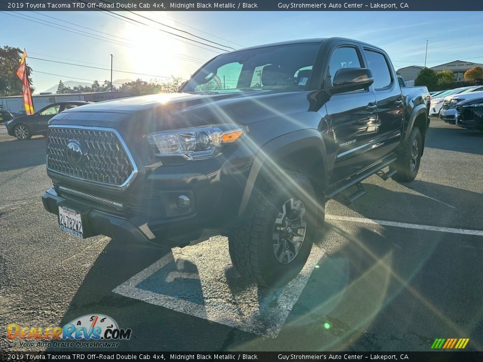 2019 Toyota Tacoma TRD Off-Road Double Cab 4x4 Midnight Black Metallic / Black Photo #3