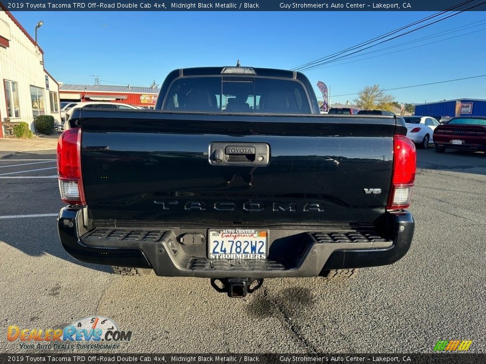 2019 Toyota Tacoma TRD Off-Road Double Cab 4x4 Midnight Black Metallic / Black Photo #5