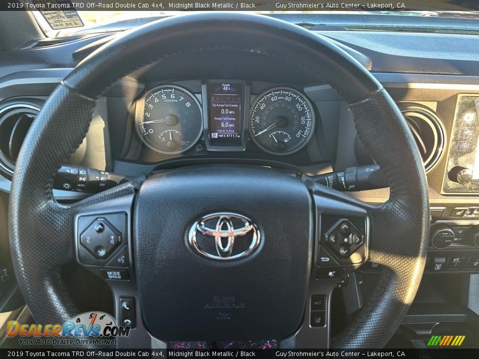 2019 Toyota Tacoma TRD Off-Road Double Cab 4x4 Midnight Black Metallic / Black Photo #8