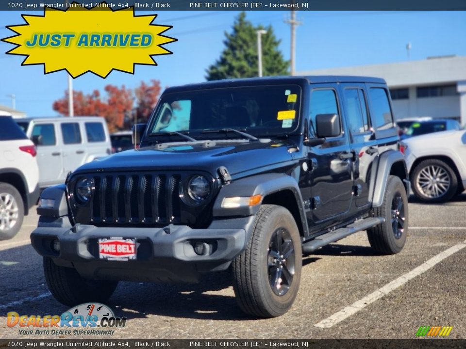 2020 Jeep Wrangler Unlimited Altitude 4x4 Black / Black Photo #1