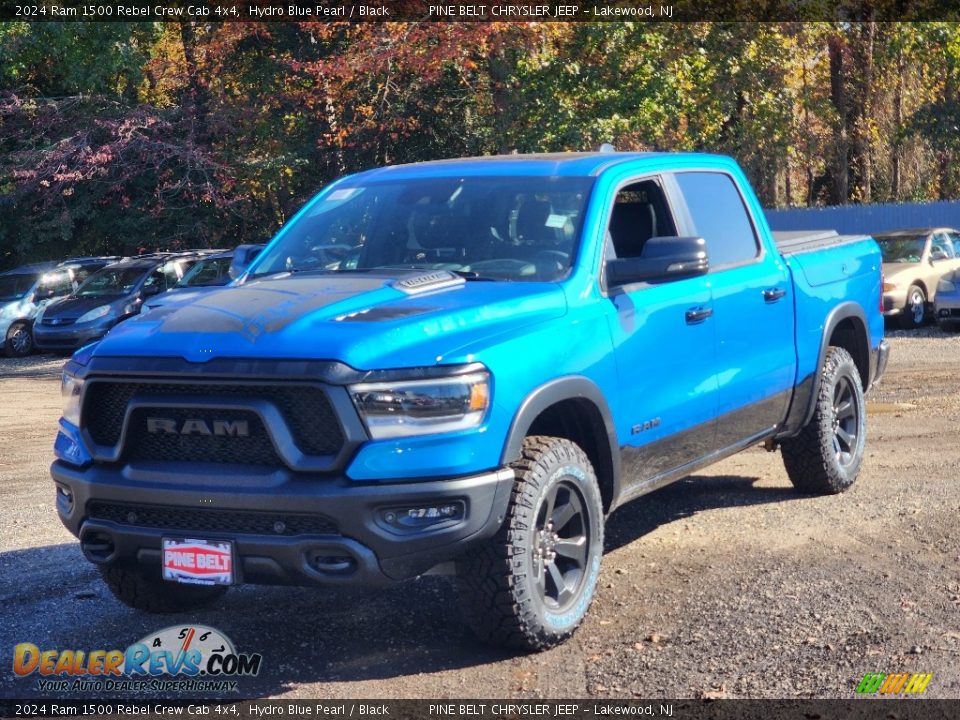 2024 Ram 1500 Rebel Crew Cab 4x4 Hydro Blue Pearl / Black Photo #1