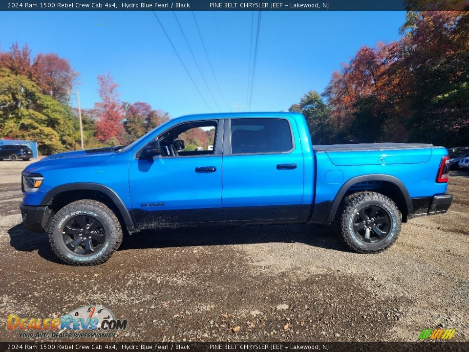 Hydro Blue Pearl 2024 Ram 1500 Rebel Crew Cab 4x4 Photo #3