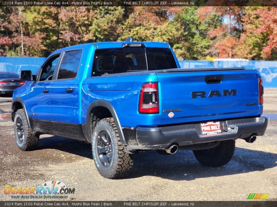2024 Ram 1500 Rebel Crew Cab 4x4 Hydro Blue Pearl / Black Photo #4