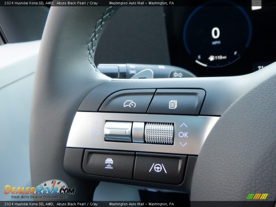2024 Hyundai Kona SEL AWD Steering Wheel Photo #21