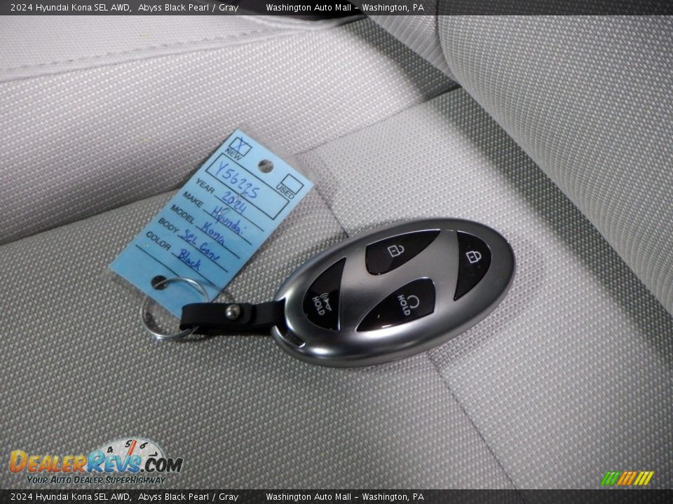 2024 Hyundai Kona SEL AWD Abyss Black Pearl / Gray Photo #28