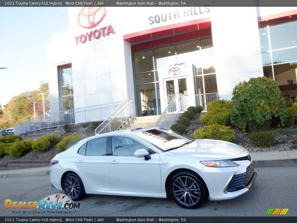 2021 Toyota Camry XLE Hybrid Wind Chill Pearl / Ash Photo #2