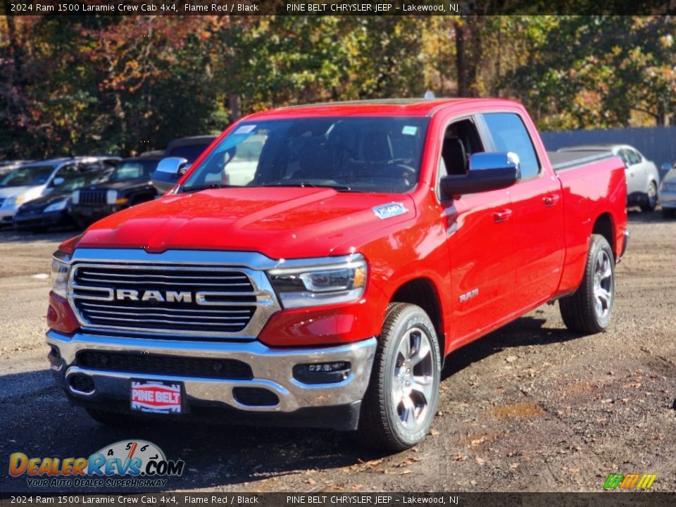 2024 Ram 1500 Laramie Crew Cab 4x4 Flame Red / Black Photo #1