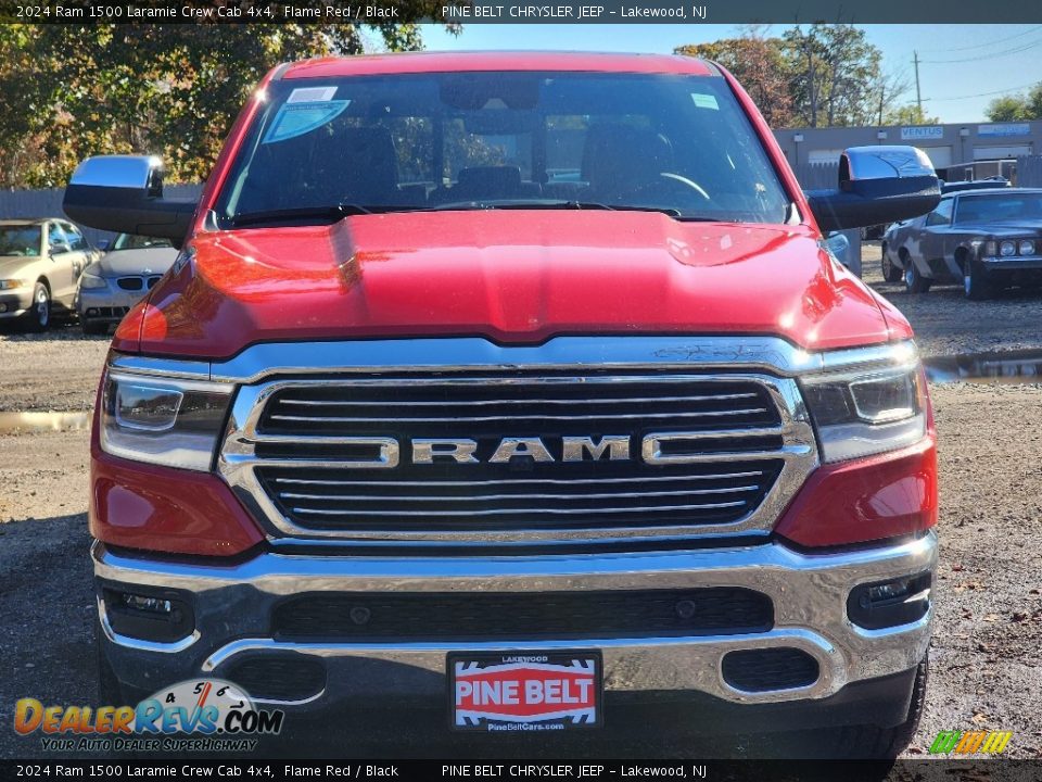 2024 Ram 1500 Laramie Crew Cab 4x4 Flame Red / Black Photo #2