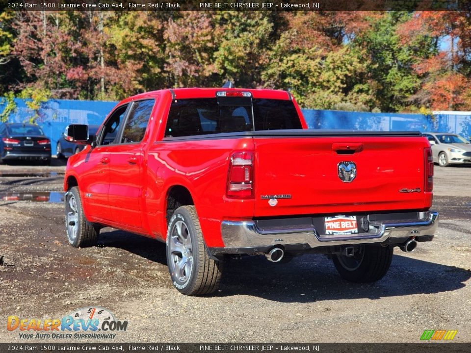 2024 Ram 1500 Laramie Crew Cab 4x4 Flame Red / Black Photo #4