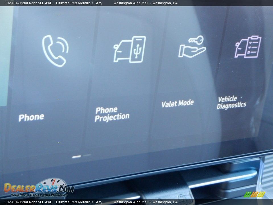 2024 Hyundai Kona SEL AWD Ultimate Red Metallic / Gray Photo #16