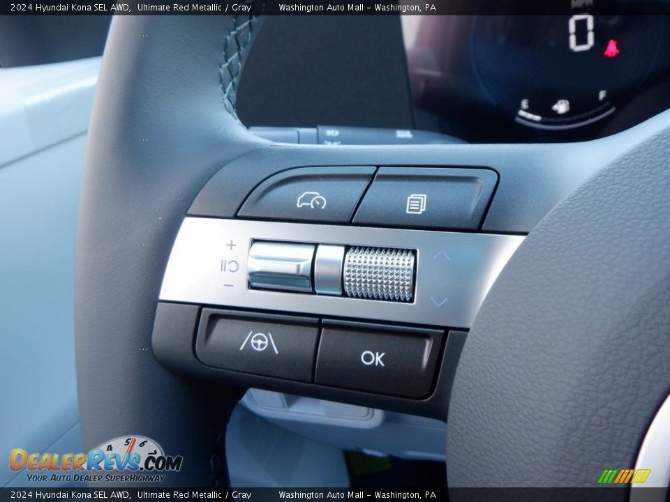 2024 Hyundai Kona SEL AWD Steering Wheel Photo #21