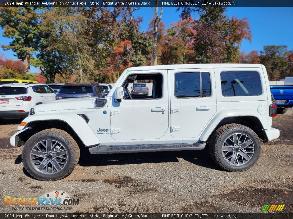 Bright White 2024 Jeep Wrangler 4-Door High Altitude 4xe Hybrid Photo #3