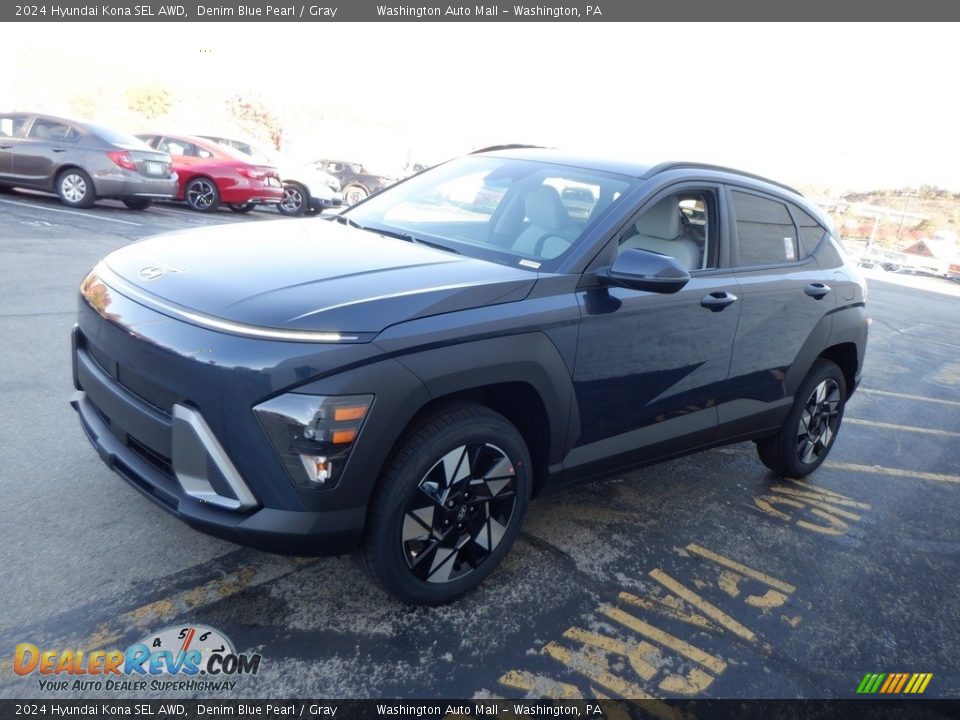 2024 Hyundai Kona SEL AWD Denim Blue Pearl / Gray Photo #5