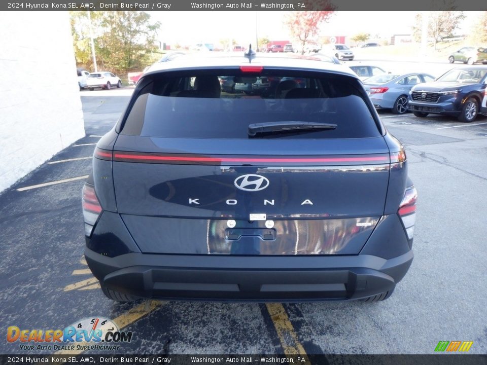 2024 Hyundai Kona SEL AWD Denim Blue Pearl / Gray Photo #6