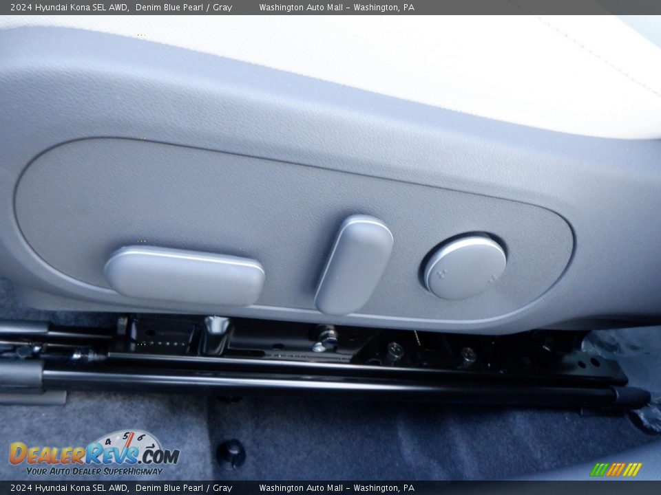 2024 Hyundai Kona SEL AWD Denim Blue Pearl / Gray Photo #12