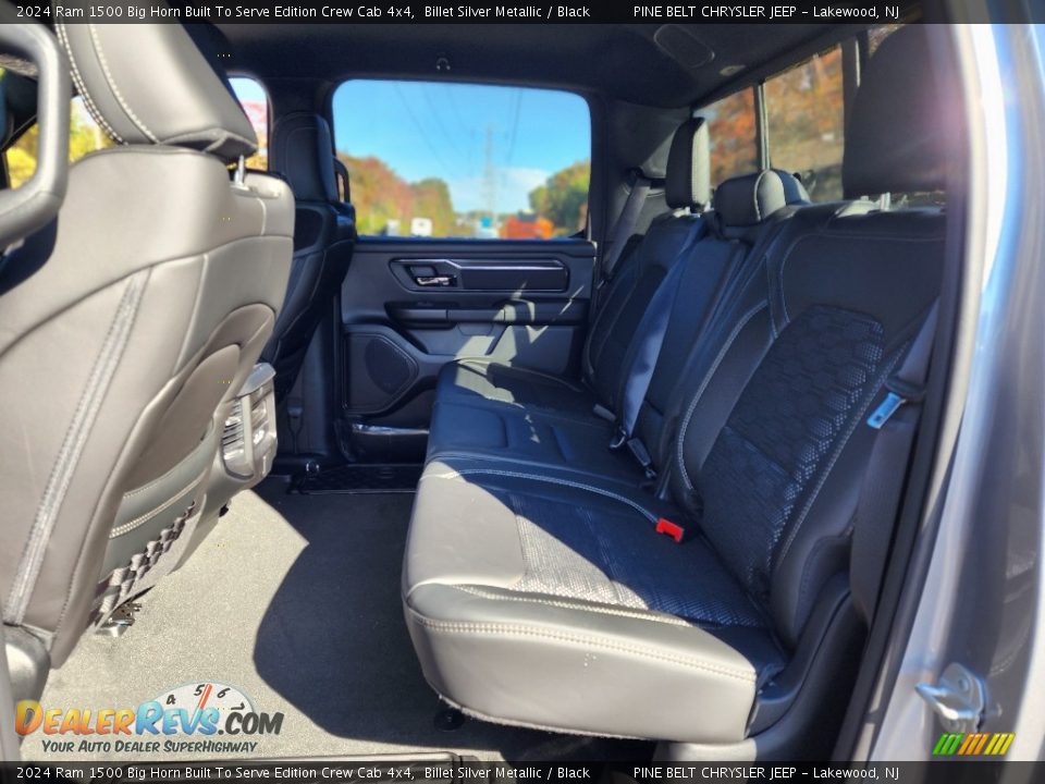 Rear Seat of 2024 Ram 1500 Big Horn Built To Serve Edition Crew Cab 4x4 Photo #7