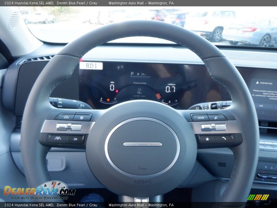 2024 Hyundai Kona SEL AWD Steering Wheel Photo #22