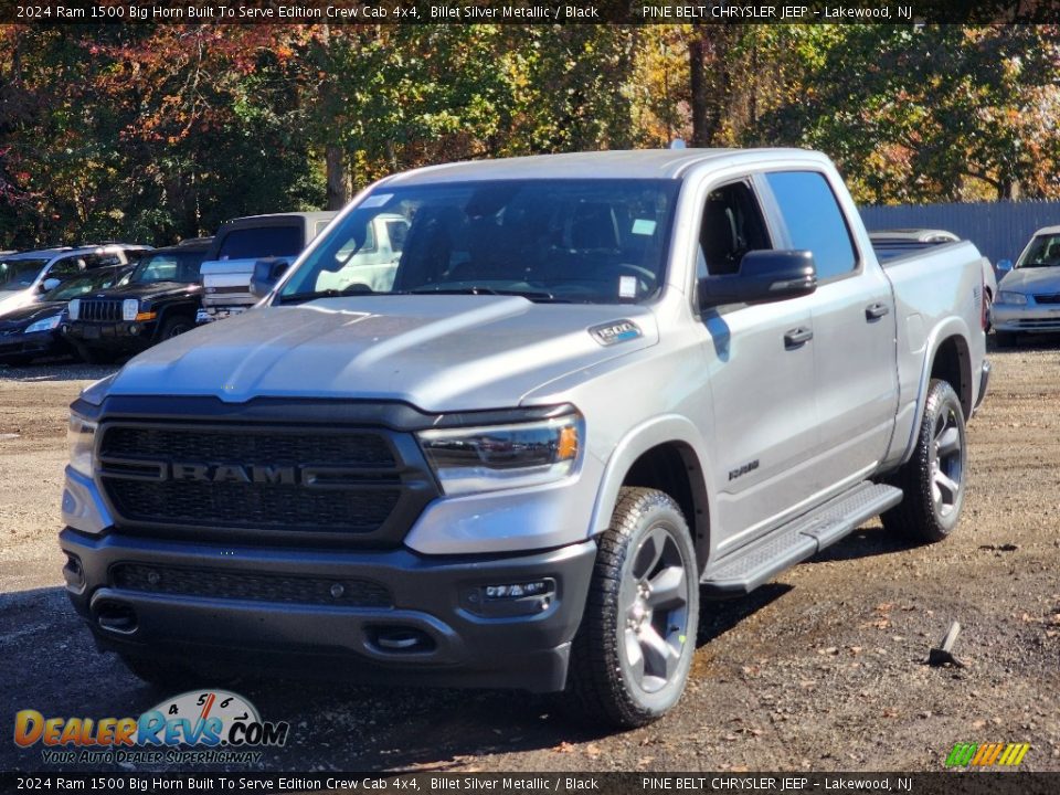 2024 Ram 1500 Big Horn Built To Serve Edition Crew Cab 4x4 Billet Silver Metallic / Black Photo #1