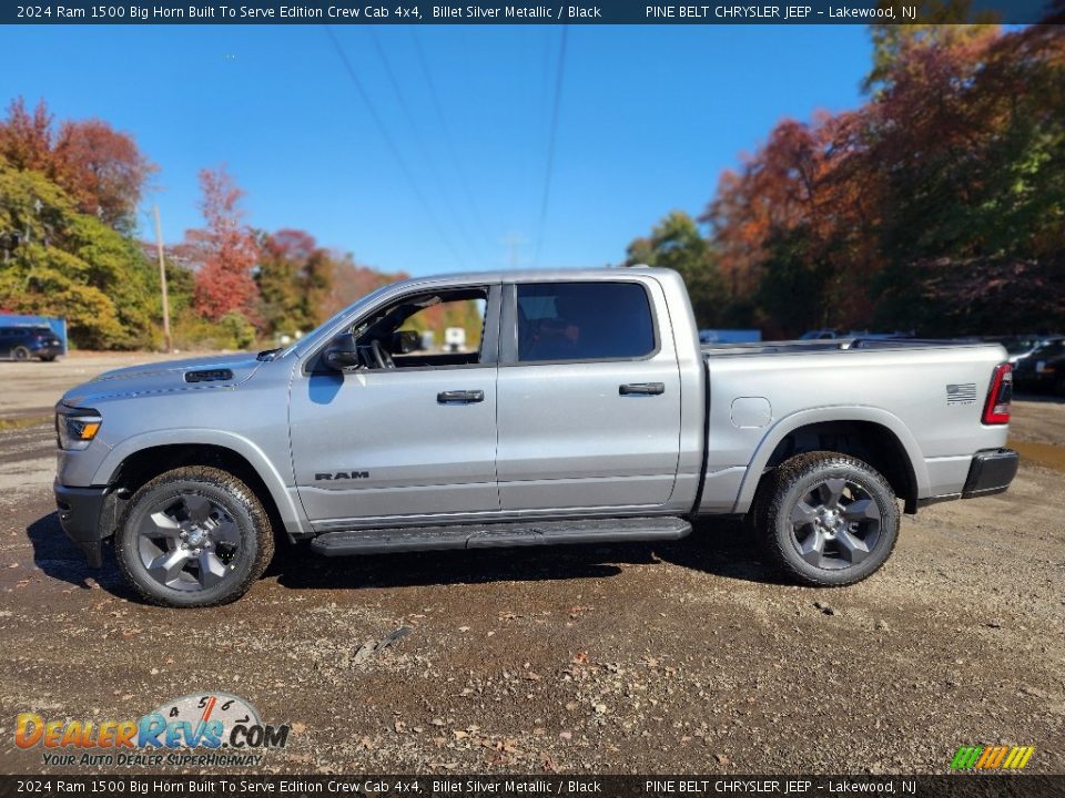 Billet Silver Metallic 2024 Ram 1500 Big Horn Built To Serve Edition Crew Cab 4x4 Photo #3