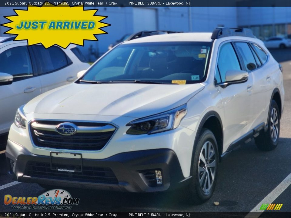 2021 Subaru Outback 2.5i Premium Crystal White Pearl / Gray Photo #1