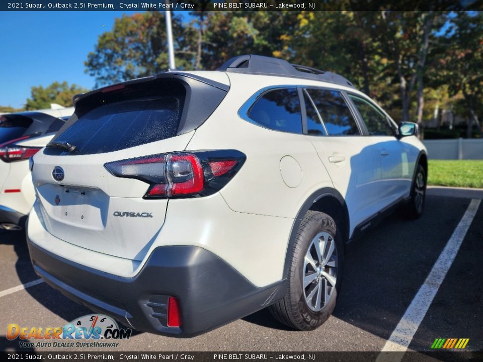 2021 Subaru Outback 2.5i Premium Crystal White Pearl / Gray Photo #3