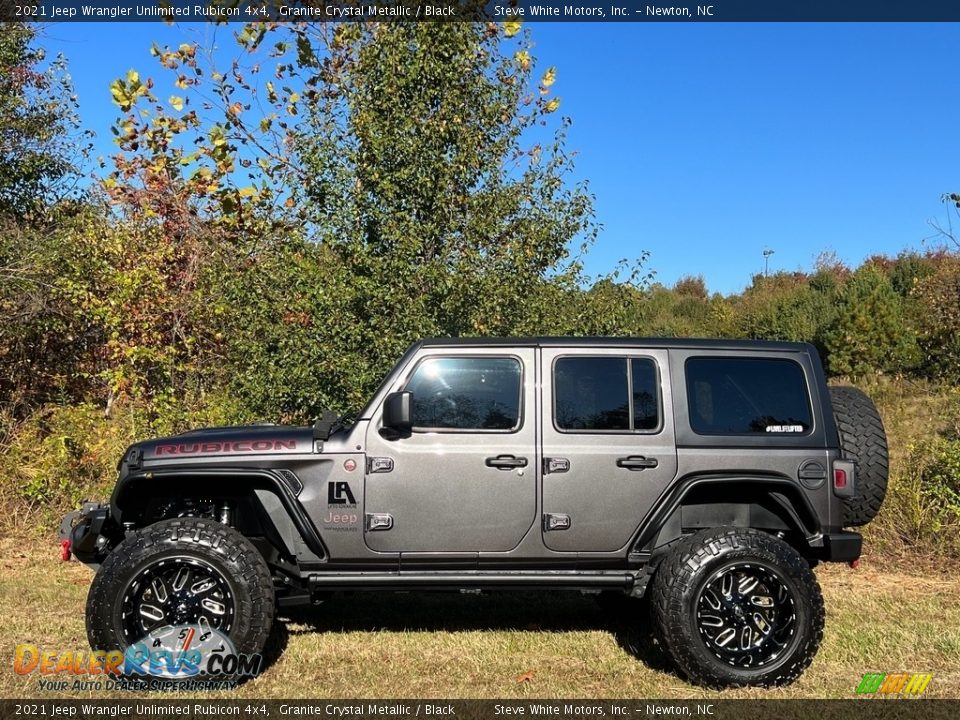 2021 Jeep Wrangler Unlimited Rubicon 4x4 Granite Crystal Metallic / Black Photo #1
