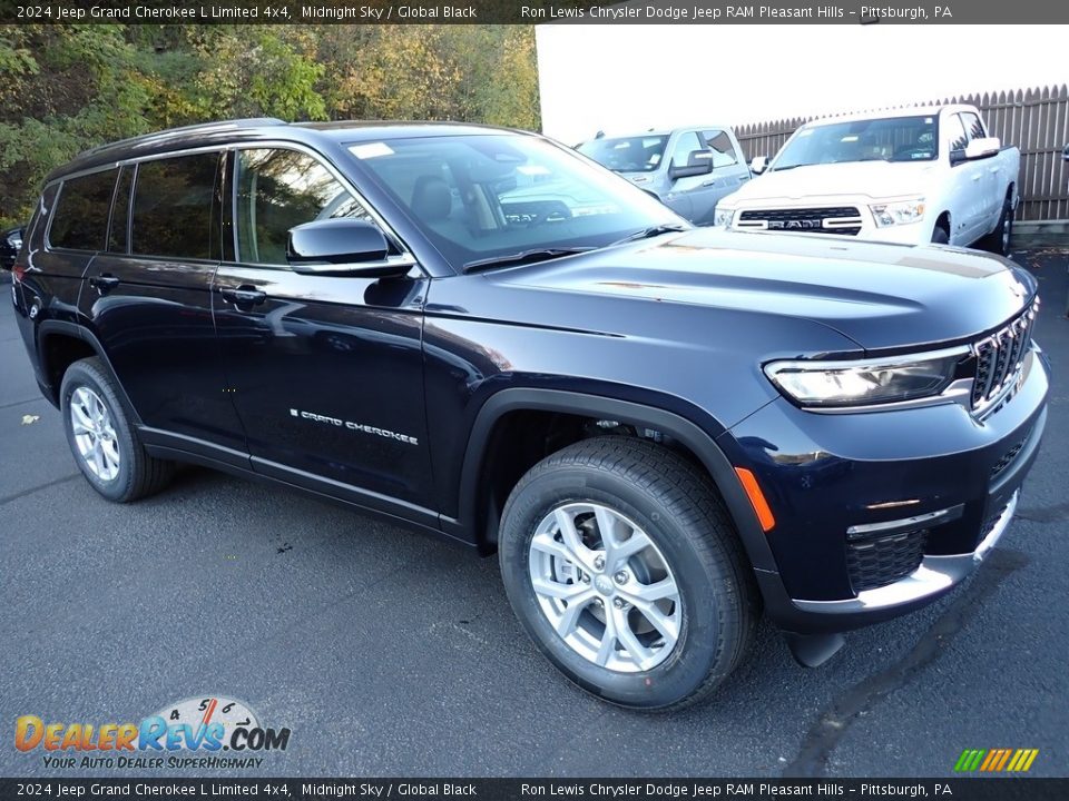 2024 Jeep Grand Cherokee L Limited 4x4 Midnight Sky / Global Black Photo #8