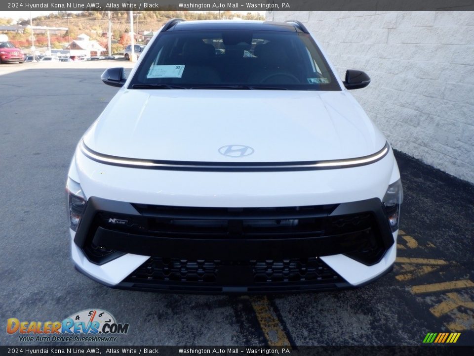 2024 Hyundai Kona N Line AWD Atlas White / Black Photo #5