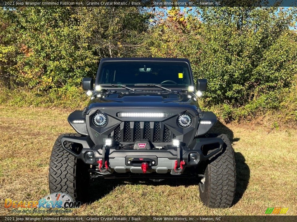 2021 Jeep Wrangler Unlimited Rubicon 4x4 Granite Crystal Metallic / Black Photo #4