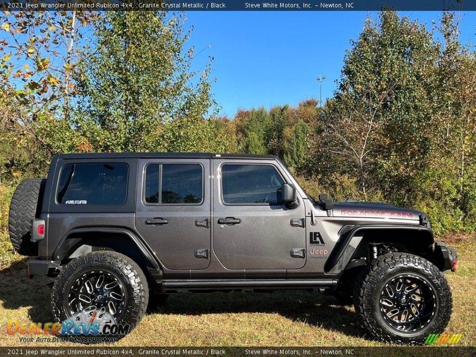 2021 Jeep Wrangler Unlimited Rubicon 4x4 Granite Crystal Metallic / Black Photo #7