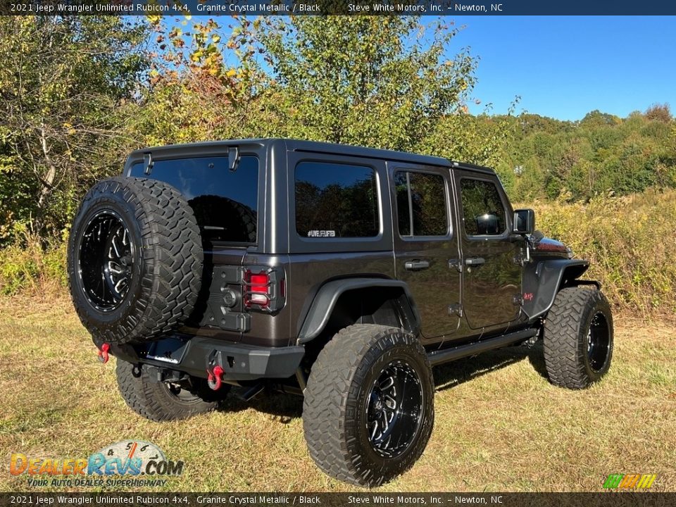 2021 Jeep Wrangler Unlimited Rubicon 4x4 Granite Crystal Metallic / Black Photo #8
