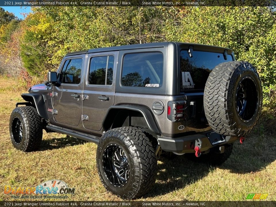 2021 Jeep Wrangler Unlimited Rubicon 4x4 Granite Crystal Metallic / Black Photo #10