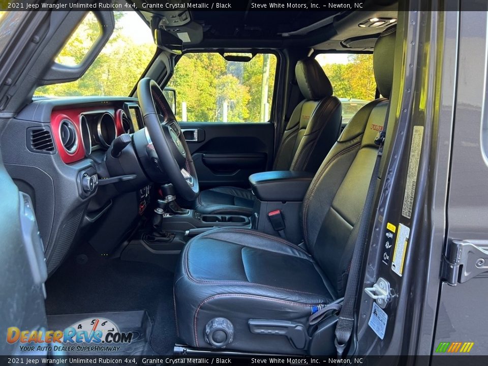 2021 Jeep Wrangler Unlimited Rubicon 4x4 Granite Crystal Metallic / Black Photo #17