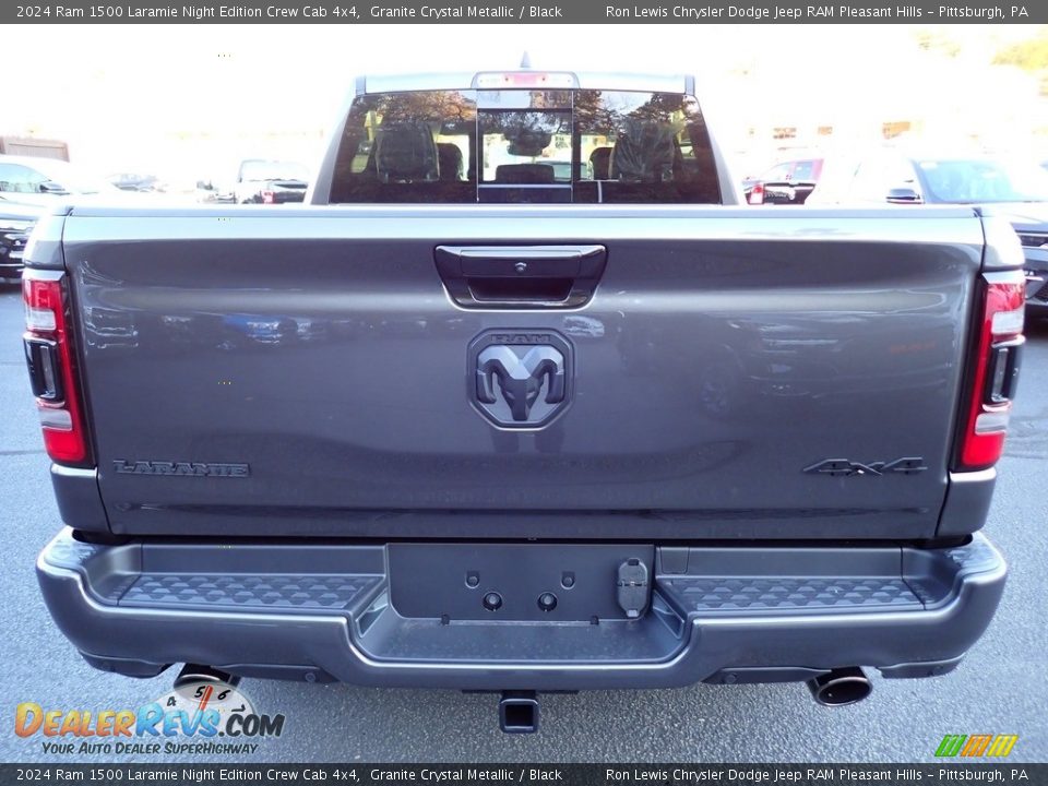 2024 Ram 1500 Laramie Night Edition Crew Cab 4x4 Granite Crystal Metallic / Black Photo #4