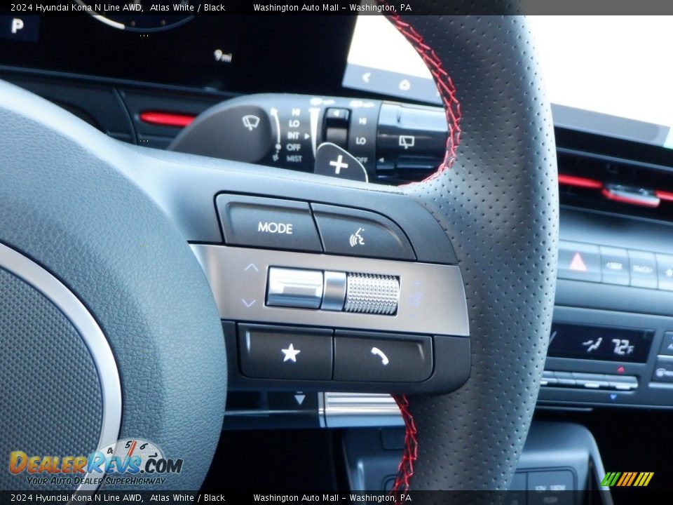 2024 Hyundai Kona N Line AWD Steering Wheel Photo #29