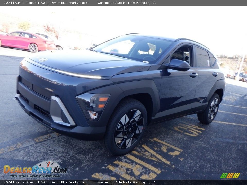 2024 Hyundai Kona SEL AWD Denim Blue Pearl / Black Photo #4