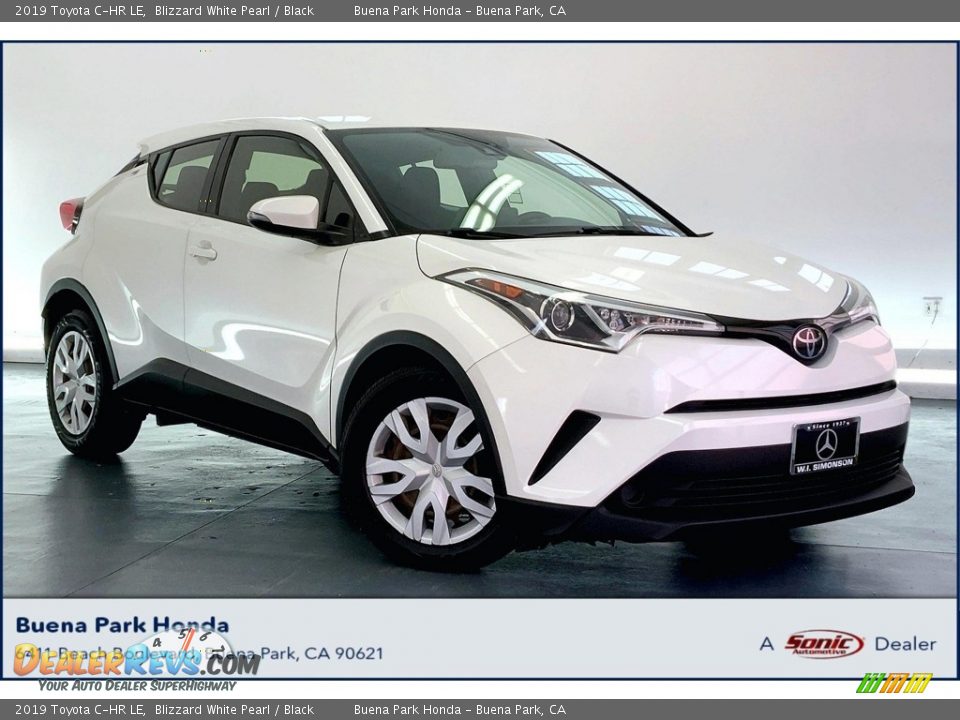 2019 Toyota C-HR LE Blizzard White Pearl / Black Photo #1