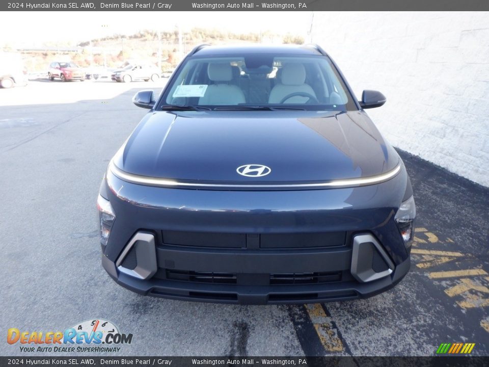 2024 Hyundai Kona SEL AWD Denim Blue Pearl / Gray Photo #3