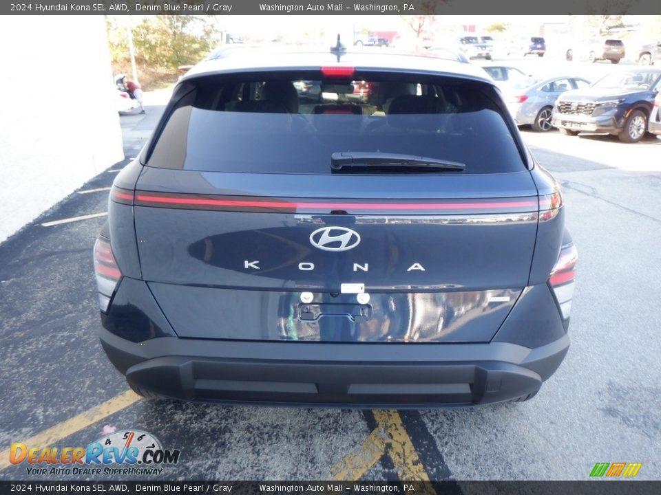 2024 Hyundai Kona SEL AWD Denim Blue Pearl / Gray Photo #5
