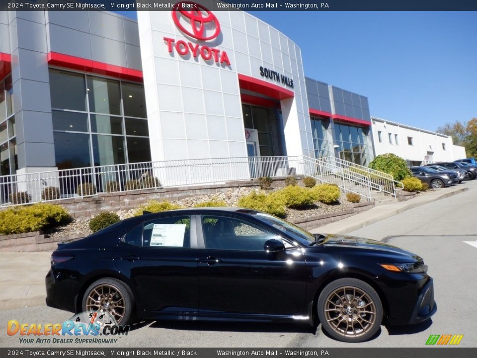 Midnight Black Metallic 2024 Toyota Camry SE Nightsade Photo #2