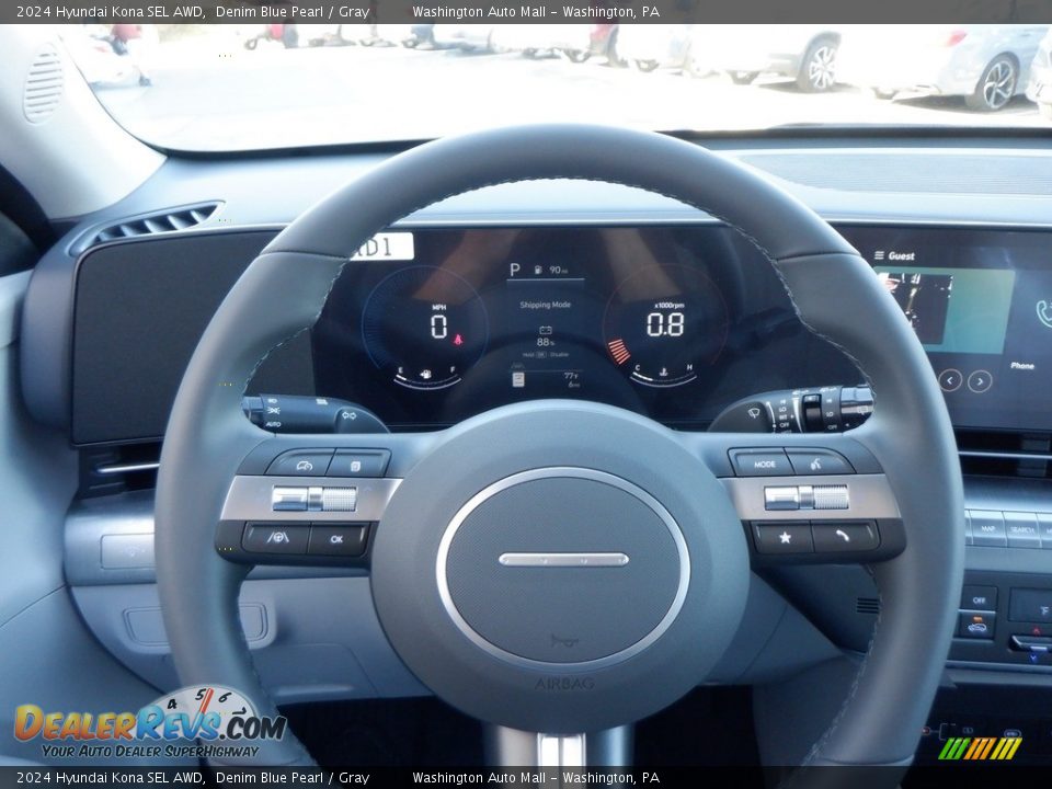 2024 Hyundai Kona SEL AWD Steering Wheel Photo #19