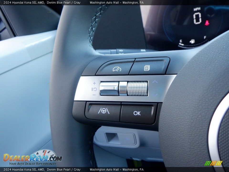 2024 Hyundai Kona SEL AWD Steering Wheel Photo #20