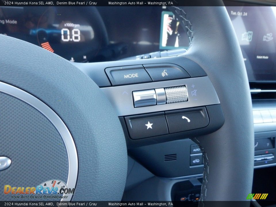 2024 Hyundai Kona SEL AWD Steering Wheel Photo #21