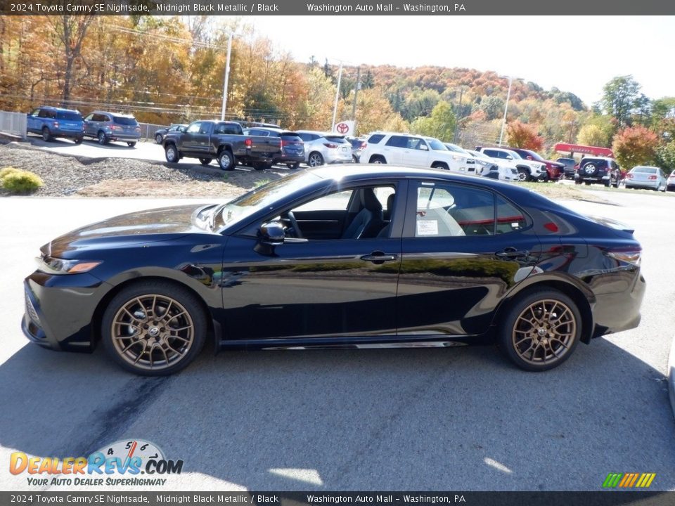 Midnight Black Metallic 2024 Toyota Camry SE Nightsade Photo #7