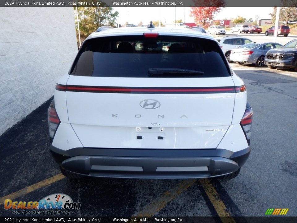 2024 Hyundai Kona Limited AWD Atlas White / Gray Photo #5