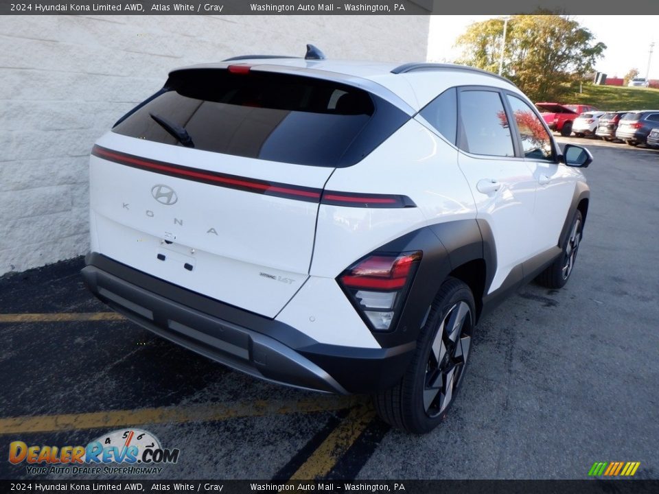 2024 Hyundai Kona Limited AWD Atlas White / Gray Photo #6