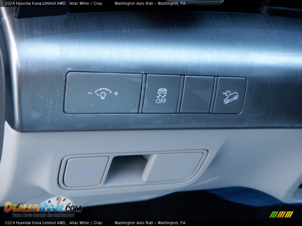 2024 Hyundai Kona Limited AWD Atlas White / Gray Photo #9