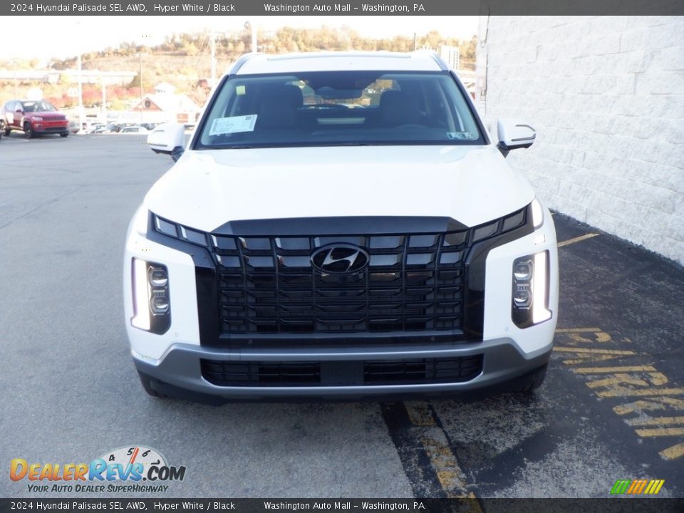 Hyper White 2024 Hyundai Palisade SEL AWD Photo #3